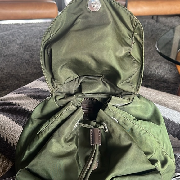Prada nylon backpack dark green - Picture 7 of 16